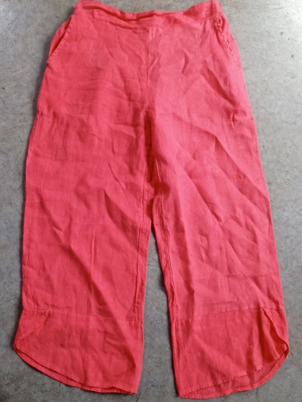Inizio 100% Linen Wide Leg Women's Pants Medium
